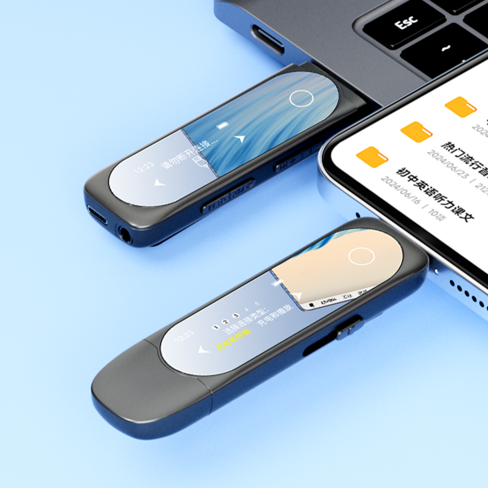 Audio Music Free Download - MP3 Player with Bluetooth Type-C Clip
