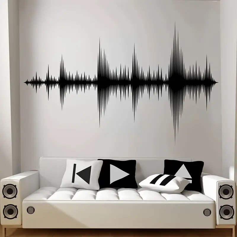 Sound Boeing Wave Wall Sticker - Audio Music Wallpaper review and price