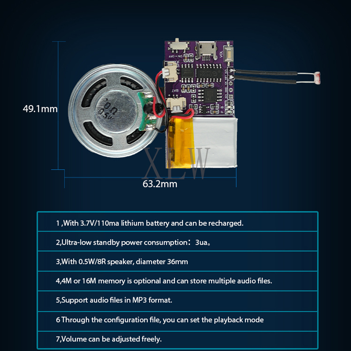 MP3 Music Sound Module, 4MB/16 - Audio Music App review and price