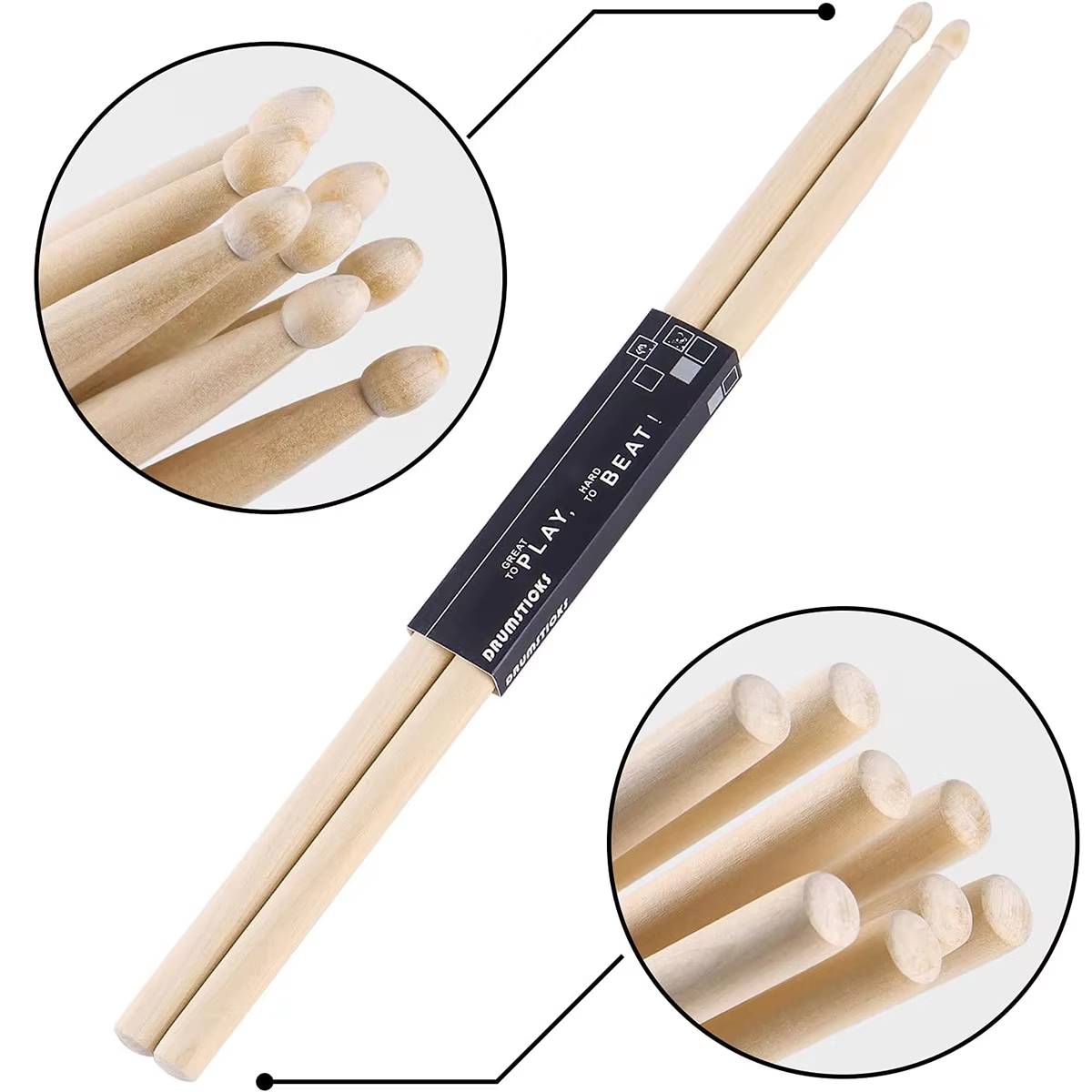Miwayer 5A/7A Maple Drumsticks - Drum Stick 5A review and price