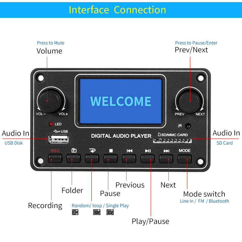 UNISIAN LCD Player Module MP3  - Audio Music App review and price