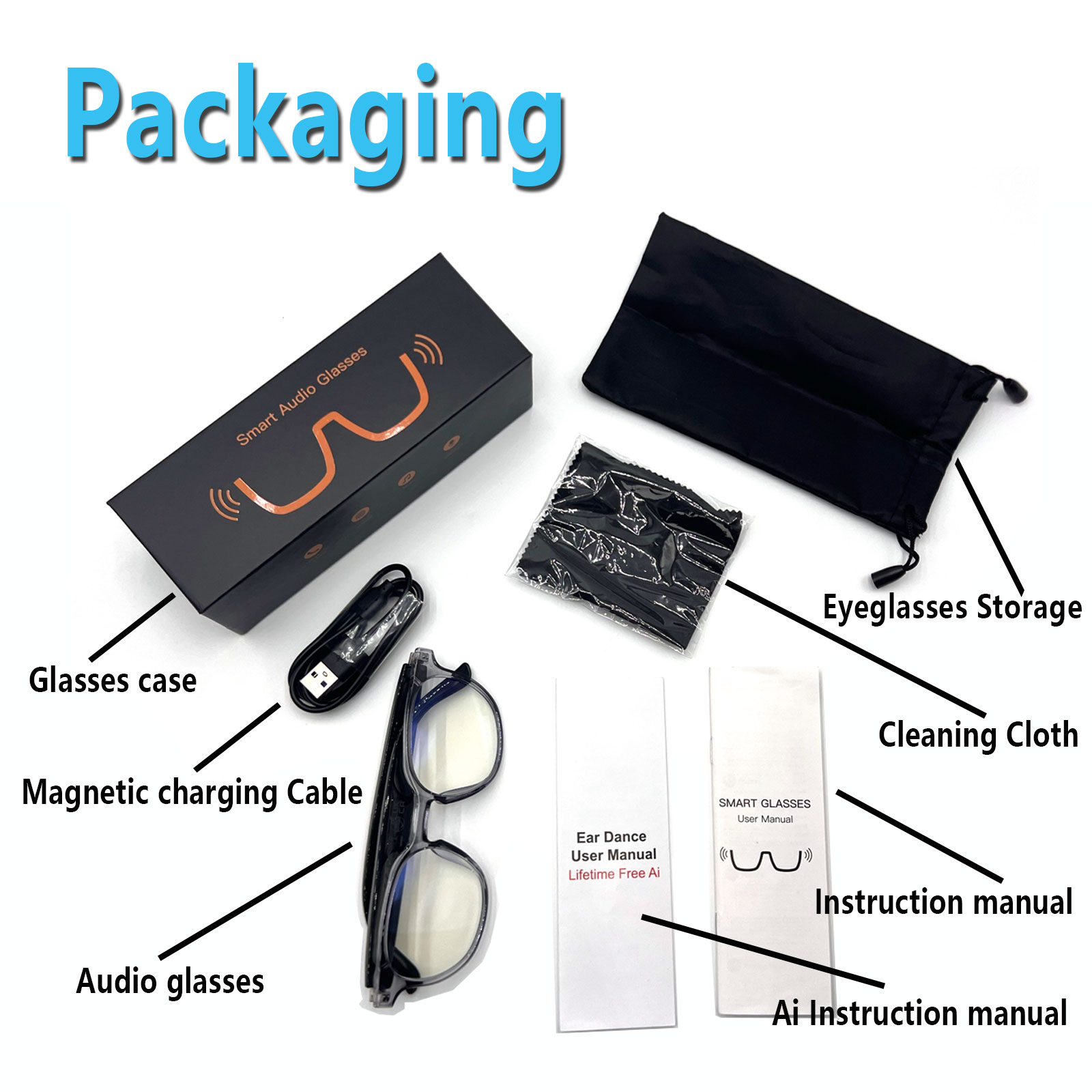 Smart Audio Glasses, Real-Time - Audio Music App review and price