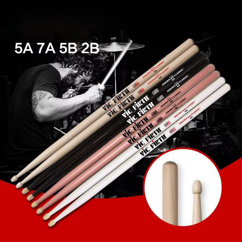 1 Pair Sticks 5A Wood Tip Cons - Drum Stick 5A review and price