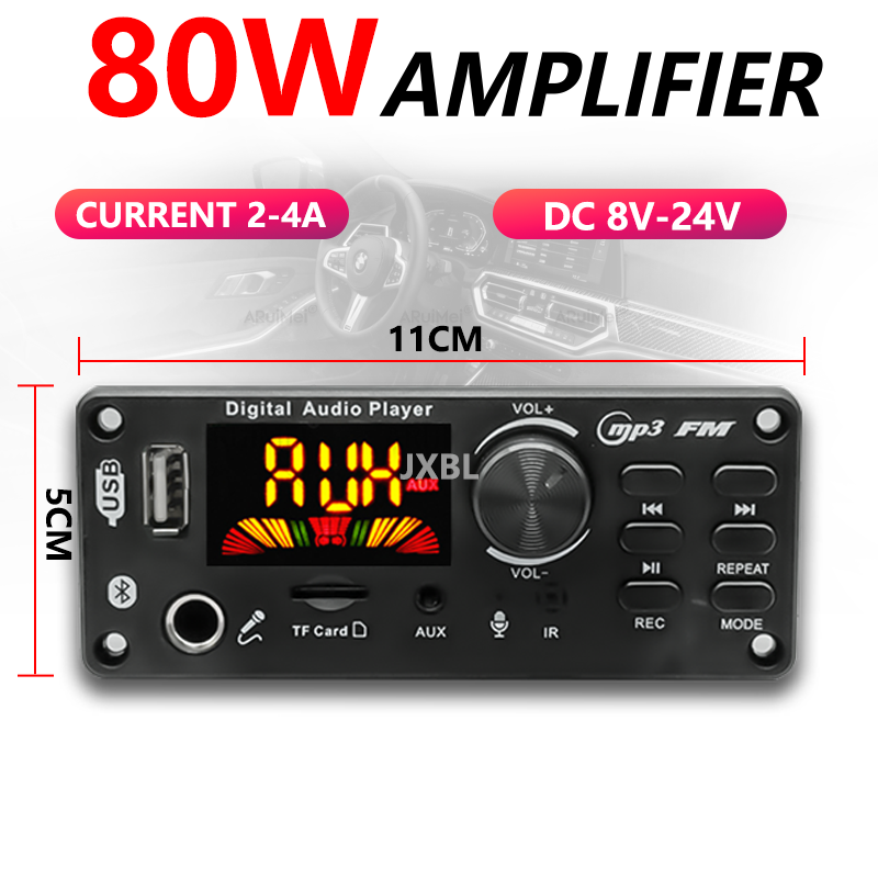 80W Bluetooth 5.0 MP3 Decoder  - Audio Music App review and price