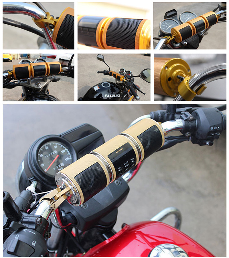 Motorcycle Audio FM Radio AUX  - Audio Music Mp3 review and price