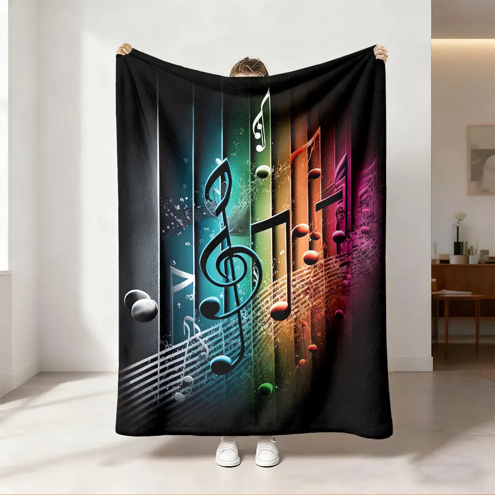 Throw Blanket Vibrant Neon Rai - Audio To Music Sheet review and price