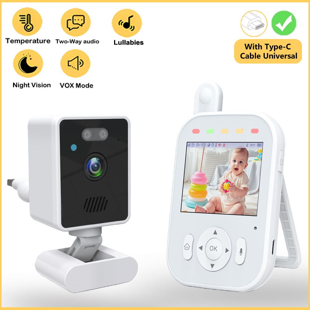Baby Monitor Wireless Indoor 2 - Audio Detect Music review and price