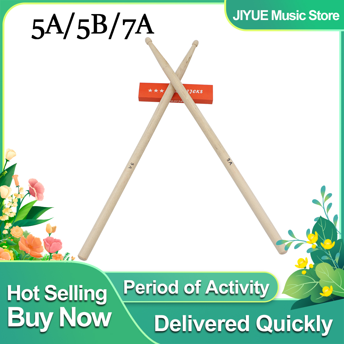 1Pair 5A/7A/5B Drum Sticks Map - Drum Stick 5A review and price